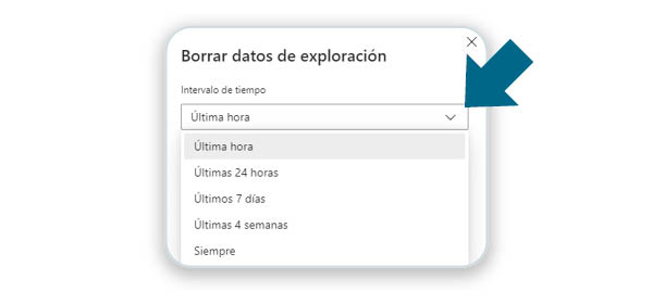 tiempo de borrado